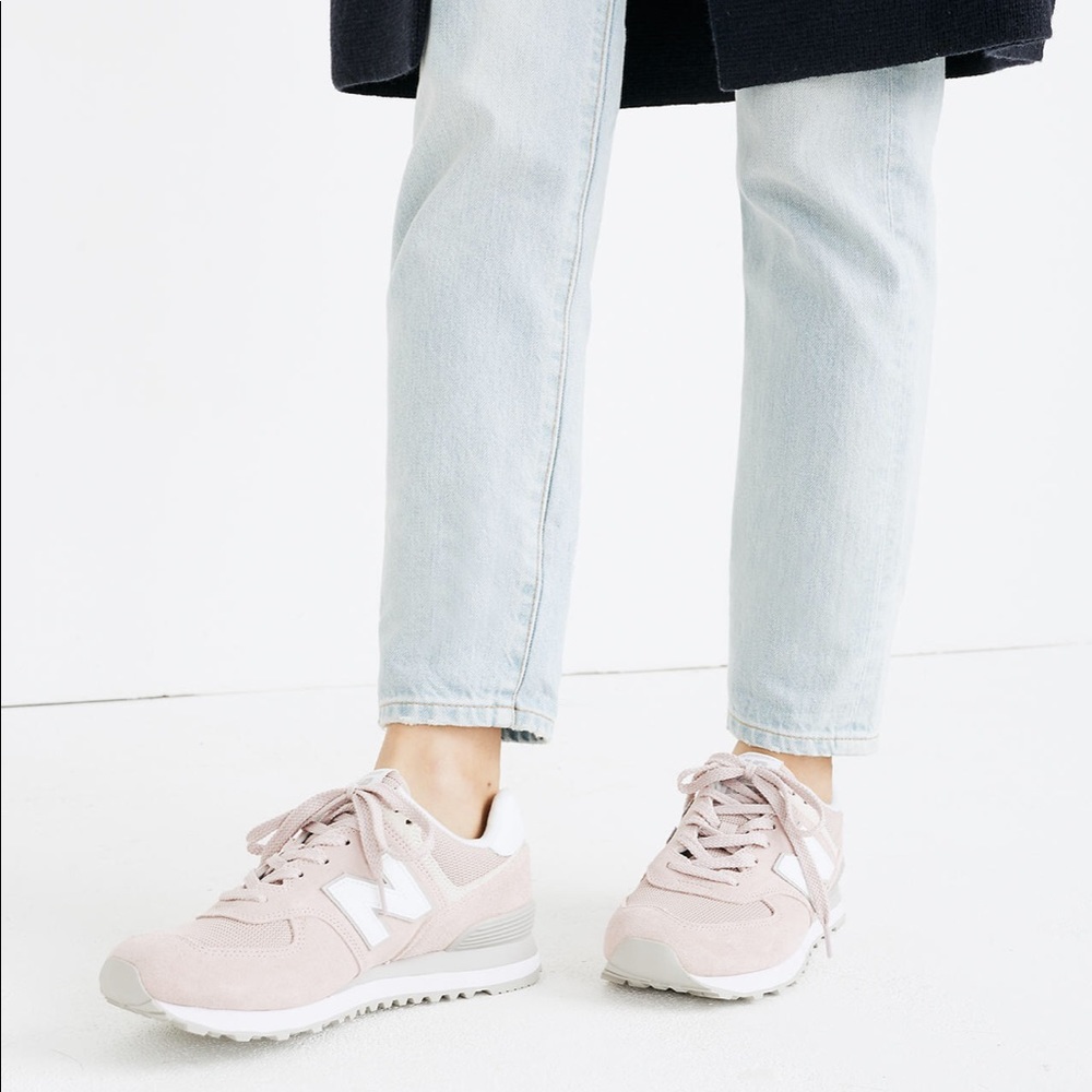 New Balance for Madewell / Pink & Gray Sneakers size 6.5 - Picture 5 of 9